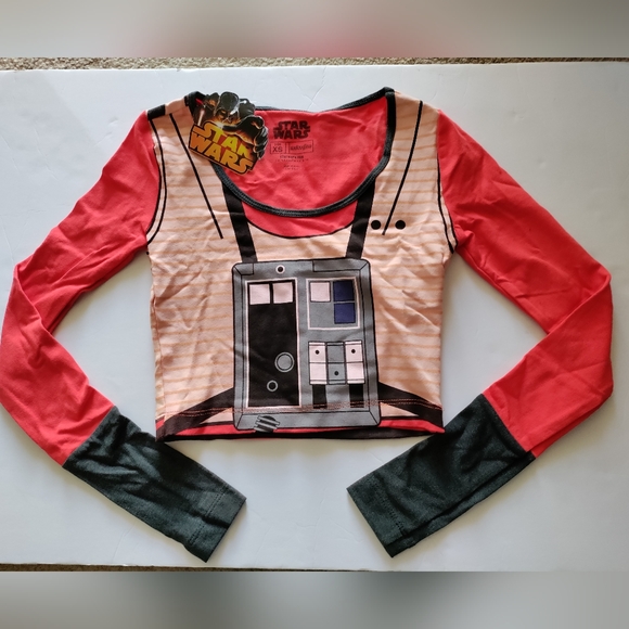 NWT Star Wars Rebel Pilot Long Sleeve Women's Crop Top - Picture 4 of 7